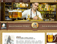 Tablet Screenshot of malostranskapivnice.cz